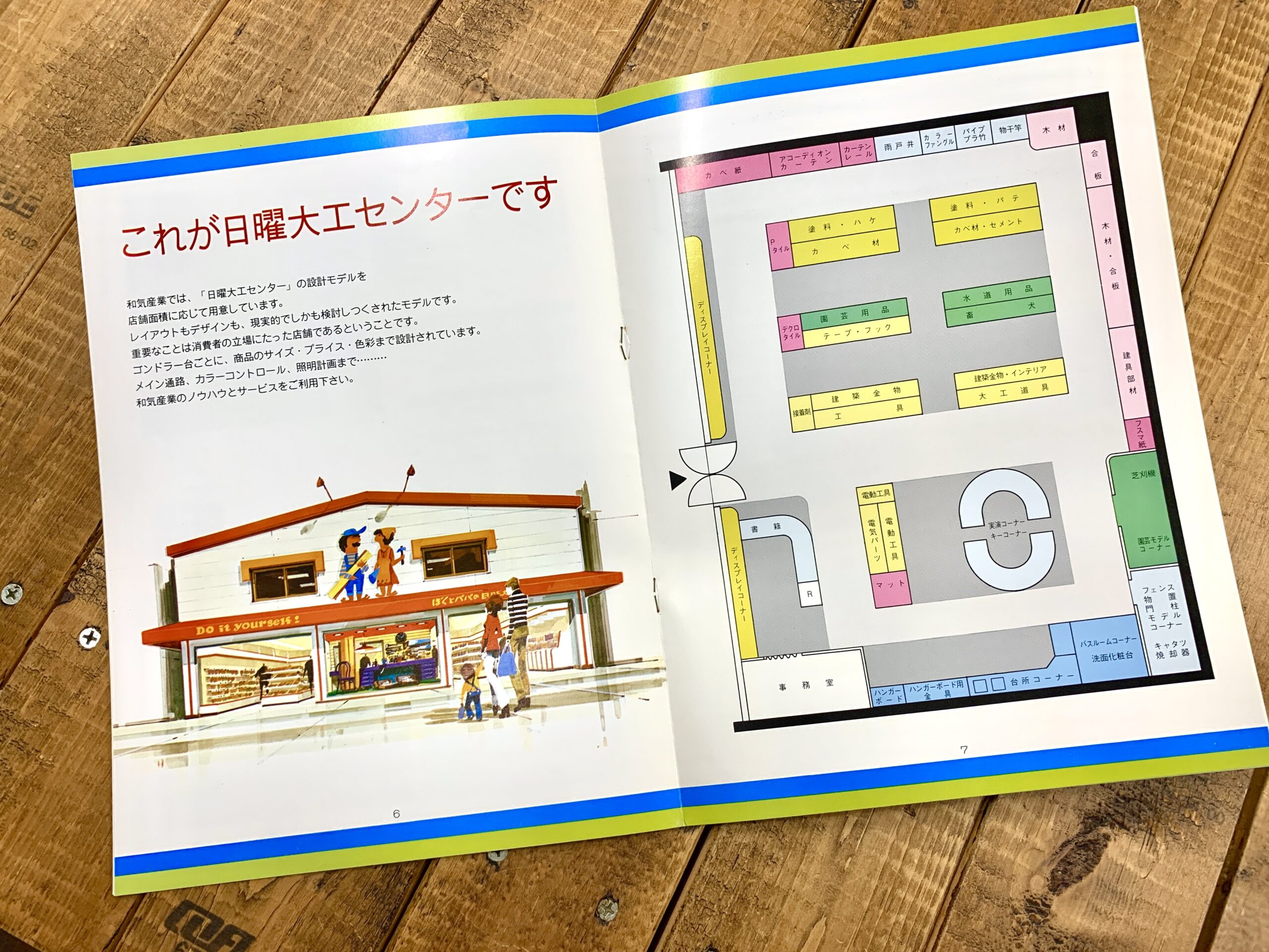 日曜大工センター開店マニュアル見取り図