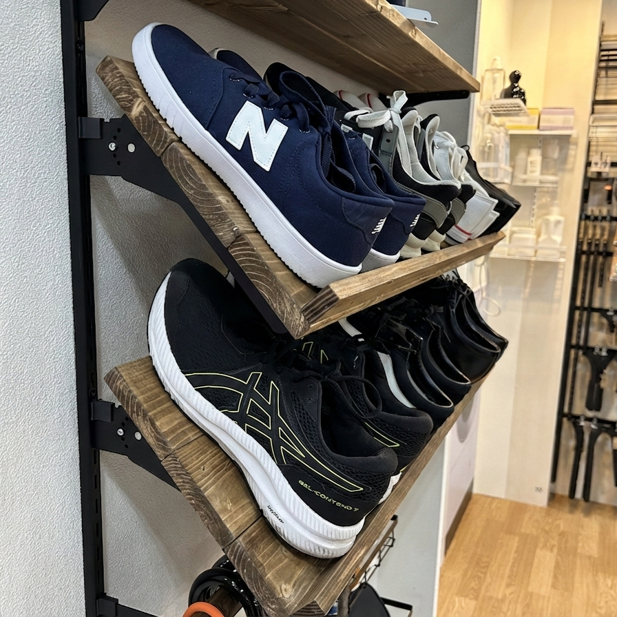 ピラシェルフリー棚受使用シーン